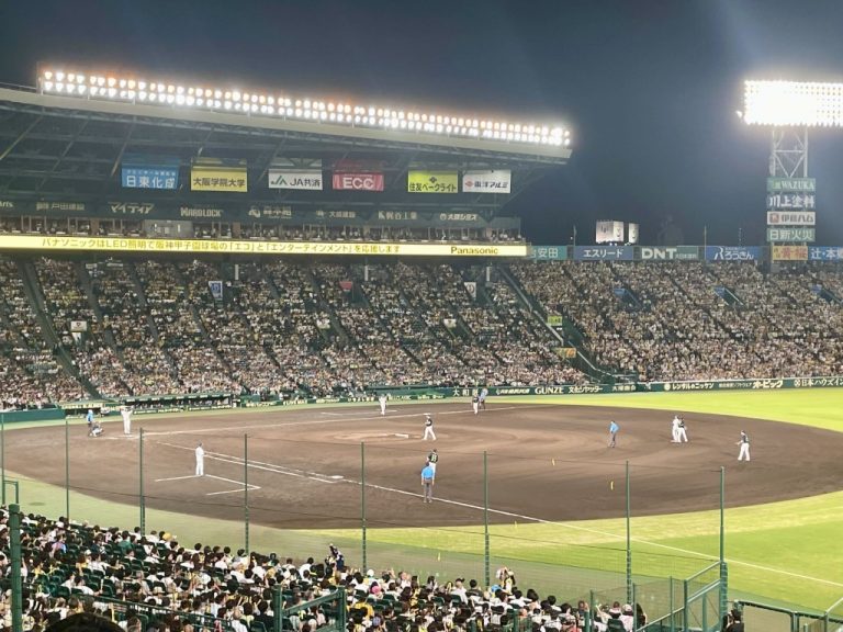 社員と野球観戦